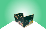 Δίσκοι χαρτονιού PDQ Walmart για την πώληση Cornmeal/των τροφίμων με Stackup το σχέδιο